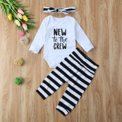 Infant Newborn Kids Baby Boy Girl Tshirt TopsPants Outfits Headband Clothes Set
Infant Newborn Kids Baby Boy Girl Tshirt TopsPants Outfits Headband Clothes Set