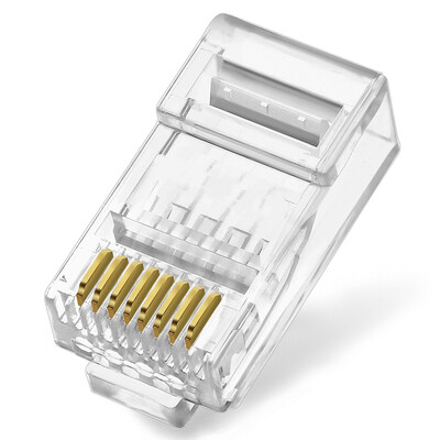 Akiara CHOSEAL six crystal head gold-plated RJ45 engineering gigabit crystal head 8P8C computer network cable connector 100 QS906Z100H