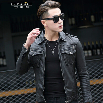Mens leather jacket long sleeve autumn witer clothing genuine sheepskin motocycle coat real leather the newest simple style
Mens leather jacket long sleeve autumn witer clothing genuine sheepskin motocycle coat real leather the newest simple style