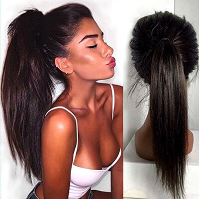 NLW 150 Density Brazilian virgin human hair Silk straight Glueless Lace front wigs with baby hair for black women
NLW 150 Density Brazilian virgin human hair Silk straight Glueless Lace front wigs with baby hair for black women
