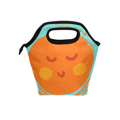 Lunch Bag Orange Smile Tote Travel Picnic Insulated Handbags Portable Zipper Lunch Bag Box
Lunch Bag Orange Smile Tote Travel Picnic Insulated Handbags Portable Zipper Lunch Bag Box
