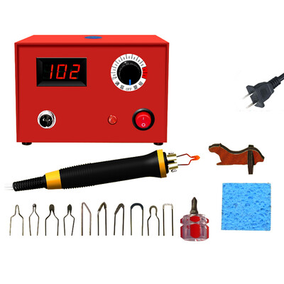 Adjustable Temperature Wood Burning Machine Set 25W Pyrography Pen Machine Kit Handle Wood Crafts Burning Tools Electric Soldering
Adjustable Temperature Wood Burning Machine Set 25W Pyrography Pen Machine Kit Handle Wood Crafts Burning Tools Electric Soldering
