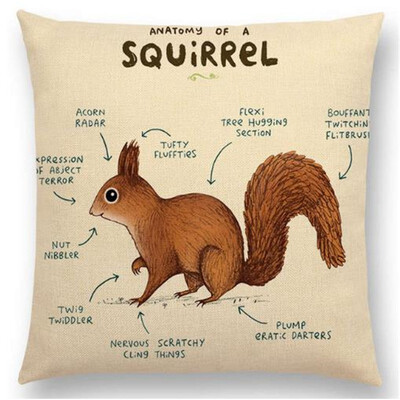 Funny Animals Anatomy Flamingo Fox Dachshund Giraffe Hedgehog Lion Pug Squirrel Cushion Cover Sofa Throw Pillow Case
Funny Animals Anatomy Flamingo Fox Dachshund Giraffe Hedgehog Lion Pug Squirrel Cushion Cover Sofa Throw Pillow Case