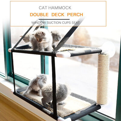 Cat Window Perch Hammock Bed Double Deck Window Suction Cups Seat Cat Shelves Sunbath Hammock Bed for Cat Hold UP to 20KG 44lbs
Cat Window Perch Hammock Bed Double Deck Window Suction Cups Seat Cat Shelves Sunbath Hammock Bed for Cat Hold UP to 20KG 44lbs