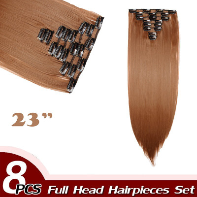 Curly Full Head Clip Synthetic in Hair Extensions 8 Piece 18 Clips Hairpiece Long Wave for Women
Curly Full Head Clip Synthetic in Hair Extensions 8 Piece 18 Clips Hairpiece Long Wave for Women