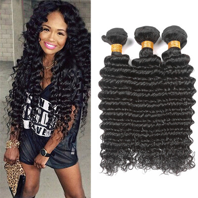 Bling Hair Brazilian Virgin Hair Deep Wave 3 Bundles 7A Grade 100 Unprocessed Human Hair Weave
Bling Hair Brazilian Virgin Hair Deep Wave 3 Bundles 7A Grade 100 Unprocessed Human Hair Weave