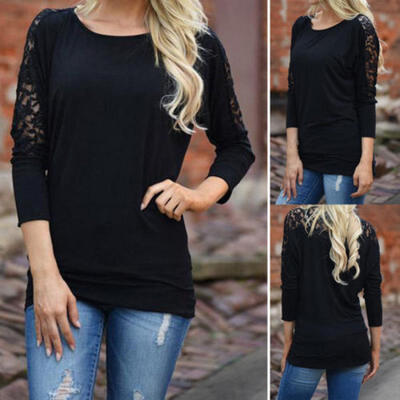 Womens Casual Long Sleeve Shirt Tops Loose Blouse Ladies Lace Baggy Top Jumper
Womens Casual Long Sleeve Shirt Tops Loose Blouse Ladies Lace Baggy Top Jumper