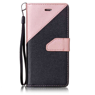 Black + rose gold Design PU Leather Wallet Case Classic Flip Cover with Stand Function and Credit Card Slot for IPHONE 7
Black + rose gold Design PU Leather Wallet Case Classic Flip Cover with Stand Function and Credit Card Slot for IPHONE 7
