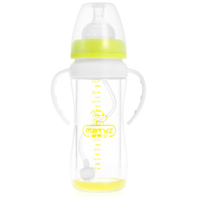 Matteo Matyz double-layer wide-caliber wide-caliber glass bottle PP outer anti-drop bottle 220ml MZ-0618 green
Matteo Matyz double-layer wide-caliber wide-caliber glass bottle PP outer anti-drop bottle 220ml MZ-0618 green