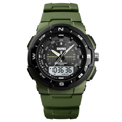 SKMEI 1454 Men Analog Digital Electronic Watch Fashion Casual Outdoor Sports Male Wristwatch 3 Time Display Alarm Stopwatch 5ATM W
SKMEI 1454 Men Analog Digital Electronic Watch Fashion Casual Outdoor Sports Male Wristwatch 3 Time Display Alarm Stopwatch 5ATM W