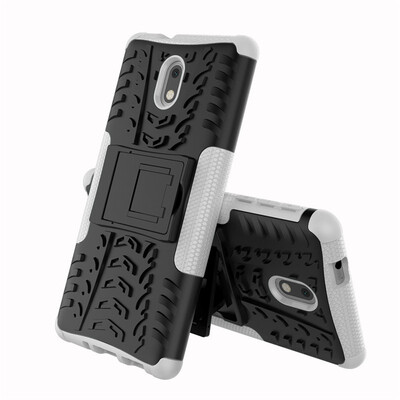 Fivice Nokia 3 Case TPU anti-fall tire pattern back clip bracket phone case
Fivice Nokia 3 Case TPU anti-fall tire pattern back clip bracket phone case