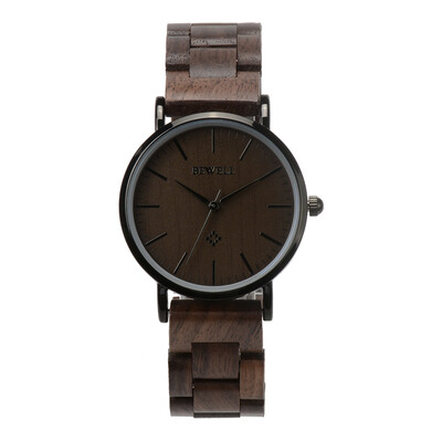 BEWELL ZS-W163A Quartz ManWomen Optional Ultra Thin Wood Luxury Watch Brand Fashion Gift for Father Friend Dress Style Good Quali