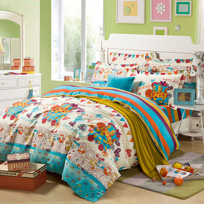 Italian Keeper four-piece cotton bed cotton twill kits 15 m&18 m beds universal quilt bed sheets Child Park
