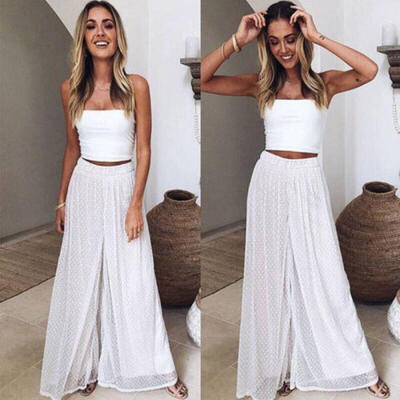 New Women Summer High Waist Soft Wide Leg Casual Beach Pants Loose Trousers AU
New Women Summer High Waist Soft Wide Leg Casual Beach Pants Loose Trousers AU
