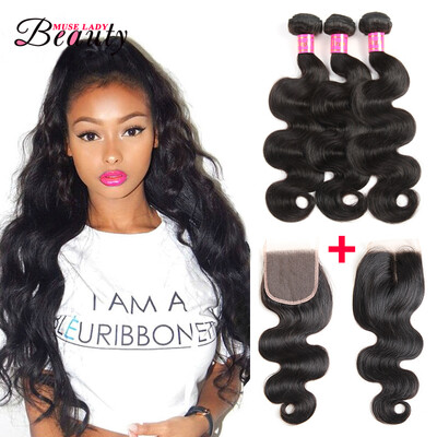 Muse Lady Beauty Unprocessed Brazilian Virgin Hair With Closure 3 Bundles Brazilian Body Wave Hair Bundles With Lace Closures
Muse Lady Beauty Unprocessed Brazilian Virgin Hair With Closure 3 Bundles Brazilian Body Wave Hair Bundles With Lace Closures