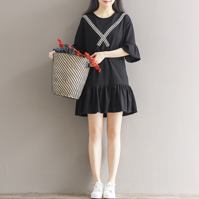 City Plus CITYPLUS Arts&temperament lotus leaf sleeves collar collar waist five sleeves princess dress CWQZ173159 black
City Plus CITYPLUS Arts&temperament lotus leaf sleeves collar collar waist five sleeves princess dress CWQZ173159 black