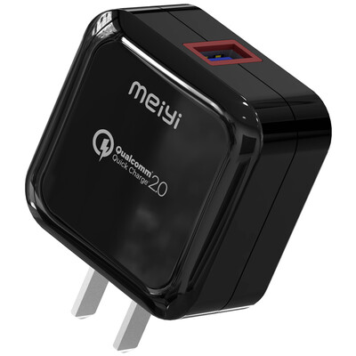 Meiyi MY-503 USB-адаптер питания QC2.0 однопортовая быстрозаряжаемая универсальная зарядная головка черного цвета
Meiyi MY-503 USB-адаптер питания QC2.0 однопортовая быстрозаряжаемая универсальная зарядная головка черного цвета