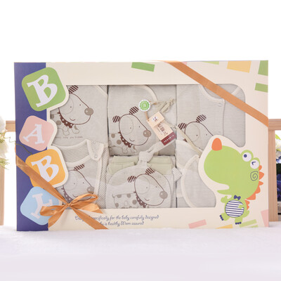 Baby baby gift box 10 sets of baby gift box natural color cotton newborn full moon gift box baby clothes suit green 7019
Baby baby gift box 10 sets of baby gift box natural color cotton newborn full moon gift box baby clothes suit green 7019