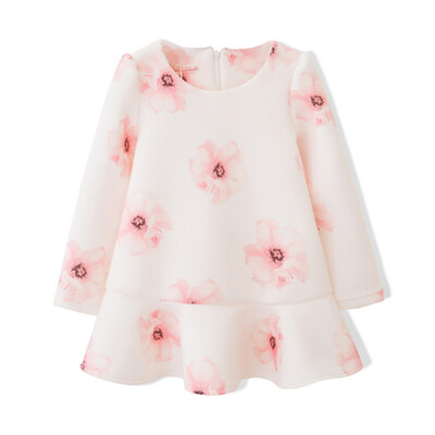 Flossie Flordeer French girl children's clothing space cotton printed dress F6009 beige 120
Flossie Flordeer French girl children's clothing space cotton printed dress F6009 beige 120
