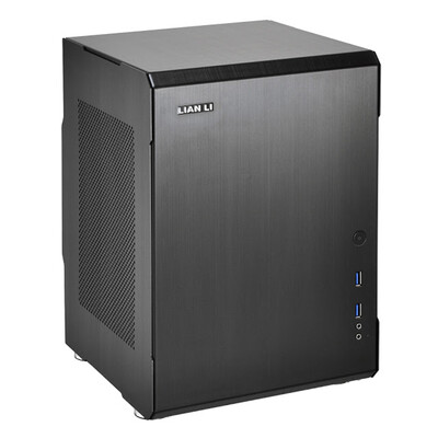 LIANLI Black Mini-ITX Chassis (Aluminum Enclosure / Dual PCI Slot / Dual Front USB 3.0 Interface) PC-Q34B
LIANLI Black Mini-ITX Chassis (Aluminum Enclosure / Dual PCI Slot / Dual Front USB 3.0 Interface) PC-Q34B