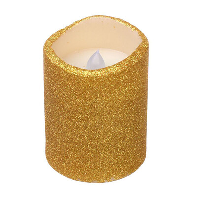 DFL Flickering Flameless Real Wax Electronic Led Pillar Candles with Timer Glitter Powder for Christmas (Gold, 3x4 Inches)
DFL Flickering Flameless Real Wax Electronic Led Pillar Candles with Timer Glitter Powder for Christmas (Gold, 3x4 Inches)