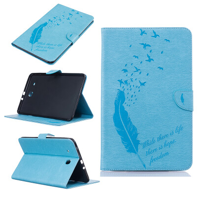 Light blue feathers Style Embossing Classic Flip Cover with Stand Function and Credit Card Slot for Samsung GALAXY Tab E T560
Light blue feathers Style Embossing Classic Flip Cover with Stand Function and Credit Card Slot for Samsung GALAXY Tab E T560