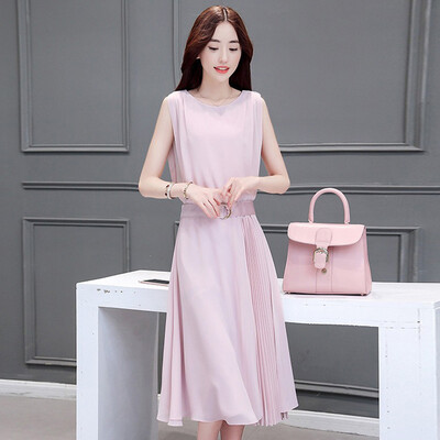 One morning morning 2017 Korean version of the summer dress sleeveless large simple pleated skirt long skirt S72R0009A26S pink
One morning morning 2017 Korean version of the summer dress sleeveless large simple pleated skirt long skirt S72R0009A26S pink