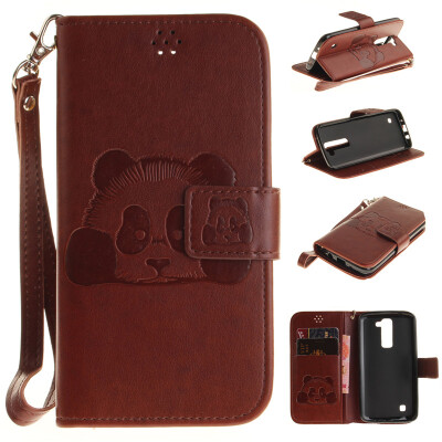 Brown Panda Style Embossing Classic Flip Cover with Stand Function and Credit Card Slot for LG K7
Brown Panda Style Embossing Classic Flip Cover with Stand Function and Credit Card Slot for LG K7