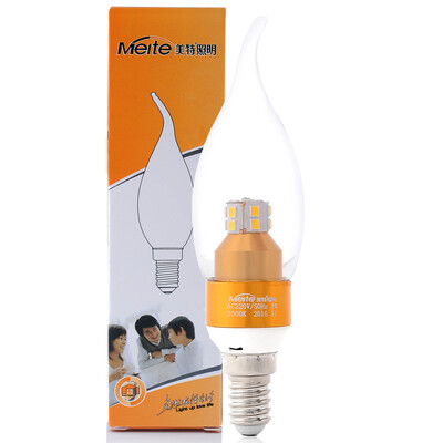 US special Meite LED bulb gold metal pull tail bubble 4W E14 small screw gold 3000K yellow MT-L204C
US special Meite LED bulb gold metal pull tail bubble 4W E14 small screw gold 3000K yellow MT-L204C