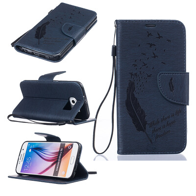 Dark blue Feathers and birds Style Embossing Classic Flip Cover with Stand Function and Credit Card Slot for SAMSUNG GALAXY S6
Dark blue Feathers and birds Style Embossing Classic Flip Cover with Stand Function and Credit Card Slot for SAMSUNG GALAXY S6