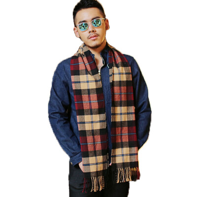 Meng Sike (MSEK) MWJ162116 осенние и зимние мужские шарфы корейский тонкий разрез решетки хаки красный 
Meng Sike (MSEK) MWJ162116 осенние и зимние мужские шарфы корейский тонкий разрез решетки хаки красный