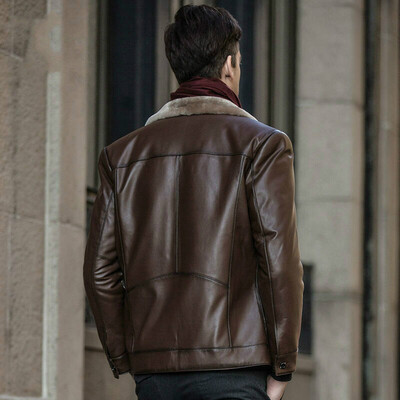 Mens leather jacket long sleeve autumn witer clothing genuine sheepskin motocycle coat real leather the newest simple style with
Mens leather jacket long sleeve autumn witer clothing genuine sheepskin motocycle coat real leather the newest simple style with