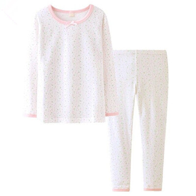 KIDS MAM & DAD Kids Underwear Set Girls Pendants Chloe Pants Big Kids Home Service 60639 Pink White 140