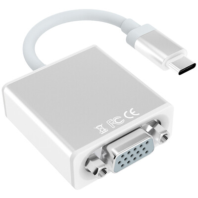 BIAZE USB31 Type-C to vga Converter Type-c to VGA Interface Projector External Graphics HD 1080p Support Apple Macbook Notebook ZH13- Silver
BIAZE USB31 Type-C to vga Converter Type-c to VGA Interface Projector External Graphics HD 1080p Support Apple Macbook Notebook ZH13- Silver