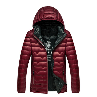 Antarctic men's down jacket fashion solid color wild hooded casual down jacket 1905 red wine
Antarctic men's down jacket fashion solid color wild hooded casual down jacket 1905 red wine