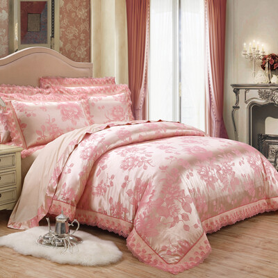 Hengyuan Cheung European lace jacquard four-piece four seasons comfortable matte bed sheets quilt bed linen flowers 18 meters bed 220 240cm
Hengyuan Cheung European lace jacquard four-piece four seasons comfortable matte bed sheets quilt bed linen flowers 18 meters bed 220 240cm