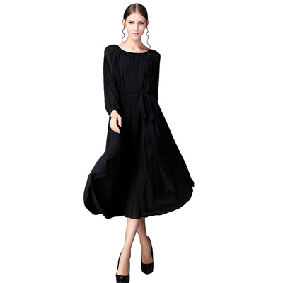Buenos Ninos Womens Long Sleeve Crew Neck Loose Chiffon Long Maxi Dress with Belt
Buenos Ninos Womens Long Sleeve Crew Neck Loose Chiffon Long Maxi Dress with Belt