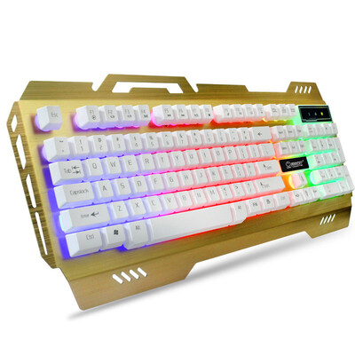 Ergonomic design wired gaming keyboard LED backlight USB powered desktop computer computer peripherals
Ergonomic design wired gaming keyboard LED backlight USB powered desktop computer computer peripherals