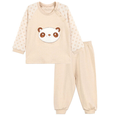 Xin Song baby jacquard color cotton home clothing suit newborn spring and autumn color cotton underwear jacket pants suit light card its panda C280D90
Xin Song baby jacquard color cotton home clothing suit newborn spring and autumn color cotton underwear jacket pants suit light card its panda C280D90