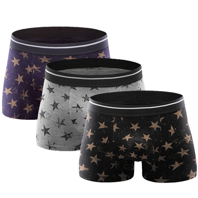 Hengyuanxiang modal men&39s underwear printing four-legged pants Slim sports angle pants 3 packs a combination of 175100
Hengyuanxiang modal men&39s underwear printing four-legged pants Slim sports angle pants 3 packs a combination of 175100