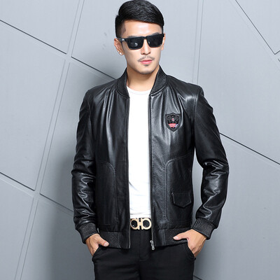 Men's leather jacket long sleeve autumn witer clothing genuine cowskin motocycle coat real leather the newest style
Men's leather jacket long sleeve autumn witer clothing genuine cowskin motocycle coat real leather the newest style