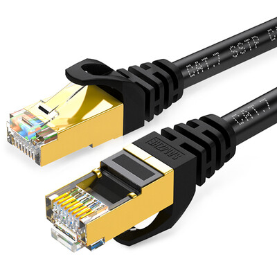 Shanze SAMZHE CAT-7015H Engineering Grade 7 CAT7 Copper-plated Double-shielded High-speed Network Jumper 7 Type Product Cable Network Cable Black 15 m
Shanze SAMZHE CAT-7015H Engineering Grade 7 CAT7 Copper-plated Double-shielded High-speed Network Jumper 7 Type Product Cable Network Cable Black 15 m