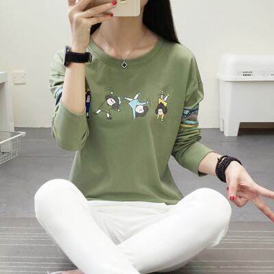 VIVAHEART casual sweet simple fashion Slim hit color printing round neck collar long sleeve down T-shirt VWLCTC1656 white
VIVAHEART casual sweet simple fashion Slim hit color printing round neck collar long sleeve down T-shirt VWLCTC1656 white