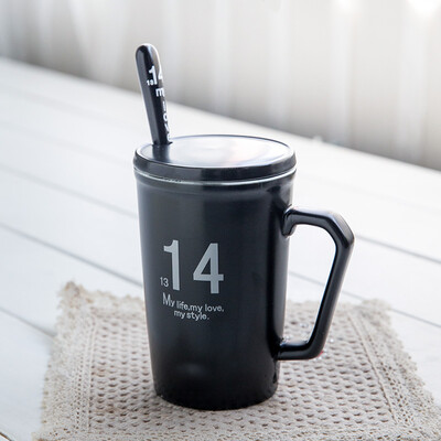 【Jingdong Supermarket】 Porcelain Soul Creative Ceramic Cup Couple Cups Coffee Cups with Straps Mugs Cups Milk Cups 1314 Black
【Jingdong Supermarket】 Porcelain Soul Creative Ceramic Cup Couple Cups Coffee Cups with Straps Mugs Cups Milk Cups 1314 Black