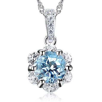 Yulan JOLEE Silver Necklace Natural Topaz Pendant Simple Stylish Colored Stone Locked Necklace Send Girlfriend Honored Wife Gift Blue
Yulan JOLEE Silver Necklace Natural Topaz Pendant Simple Stylish Colored Stone Locked Necklace Send Girlfriend Honored Wife Gift Blue