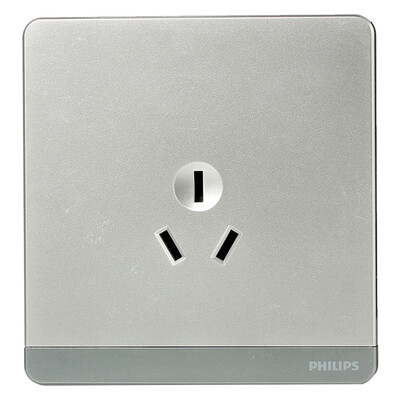 Philips (PHILIPS) switch socket escape series 16A three hole socket with switch texture silver
Philips (PHILIPS) switch socket escape series 16A three hole socket with switch texture silver
