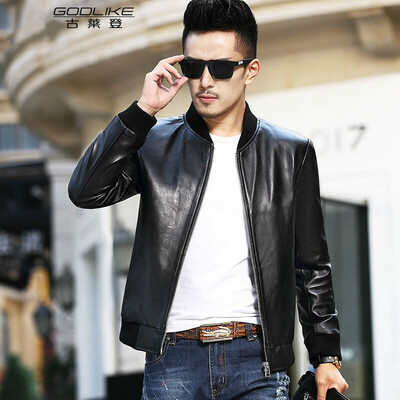 Mens leather jacket long sleeve autumn witer clothing genuine sheepskin motocycle coat real leather the newest simple style
Mens leather jacket long sleeve autumn witer clothing genuine sheepskin motocycle coat real leather the newest simple style