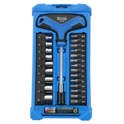 Paola Paula Tool 24 in 1 Multifunctional T - Shank Socket Wrench Screwdriver Set 1935
Paola Paula Tool 24 in 1 Multifunctional T - Shank Socket Wrench Screwdriver Set 1935