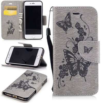 Gray Butterfly Style Embossing Classic Flip Cover with Stand Function and Credit Card Slot for IPHONE 7
Gray Butterfly Style Embossing Classic Flip Cover with Stand Function and Credit Card Slot for IPHONE 7