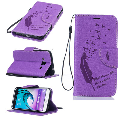 Purple Feathers and birds Style Embossing Classic Flip Cover with Stand Function and Credit Card Slot for SAMSUNG Galaxy J3 2016/J310
Purple Feathers and birds Style Embossing Classic Flip Cover with Stand Function and Credit Card Slot for SAMSUNG Galaxy J3 2016/J310